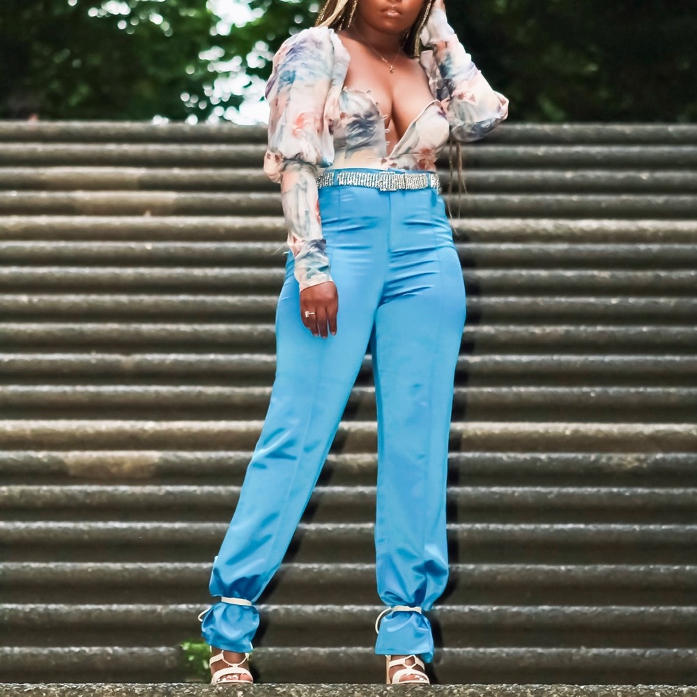Turquoise Blue Pants